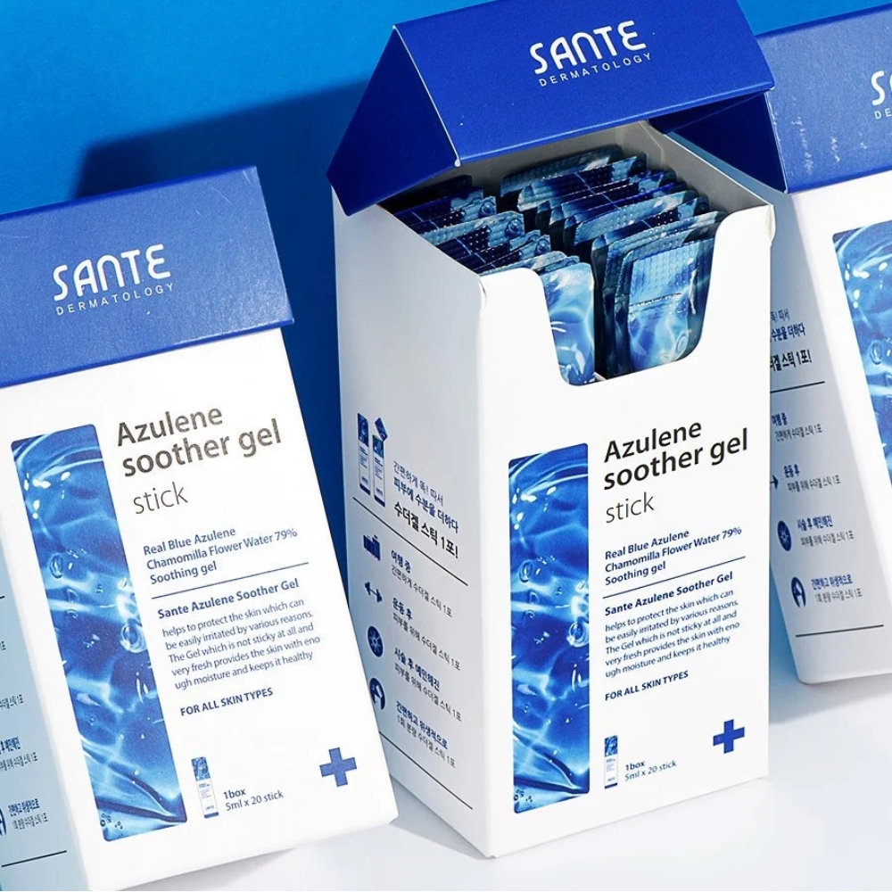 Exclusive USA seller | SANTE Azulene Soother Gel-20 Sticks/Box