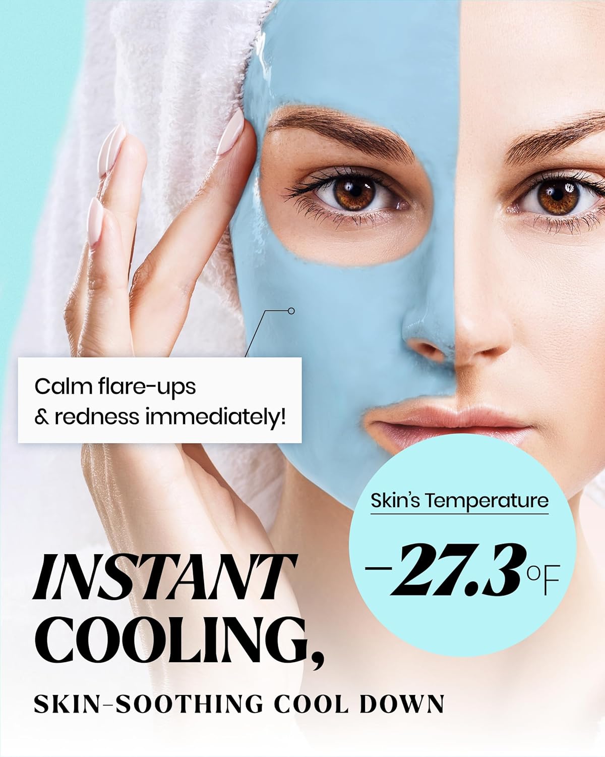 LINDSAY Aqua Tea-Tree Magic Rubber Mask | Luxury 2-Step Calming