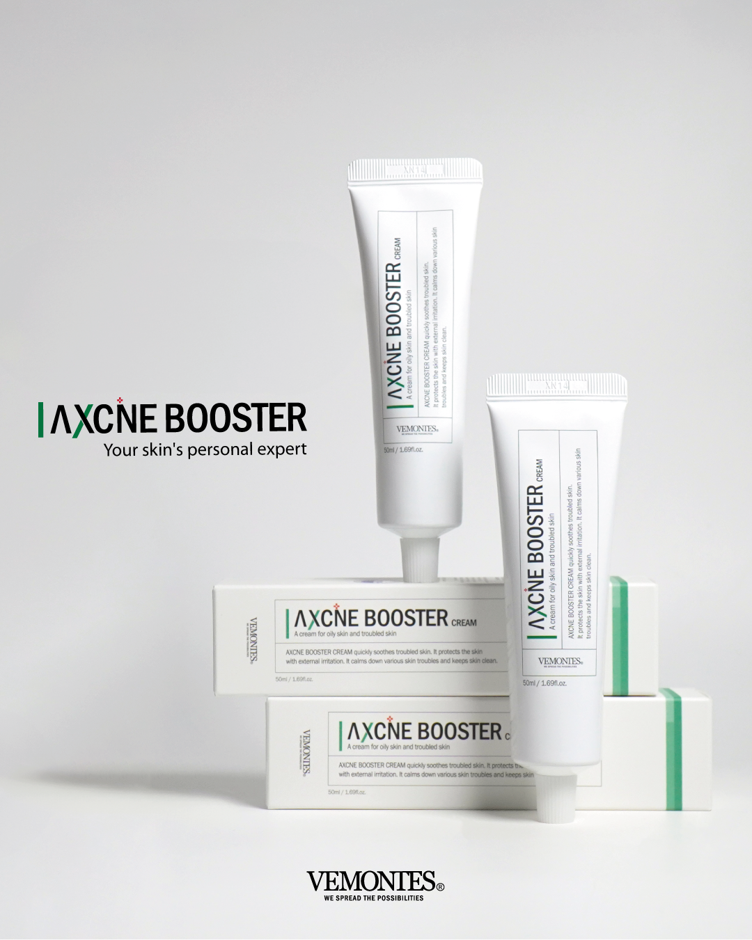 VEMONTES Accine Booster Cream 50ml | Acne + Vaccine | K Beauty Lab VEMONTES Accine Booster Cream 50ml | Acne + Vaccine | K Beauty Lab
