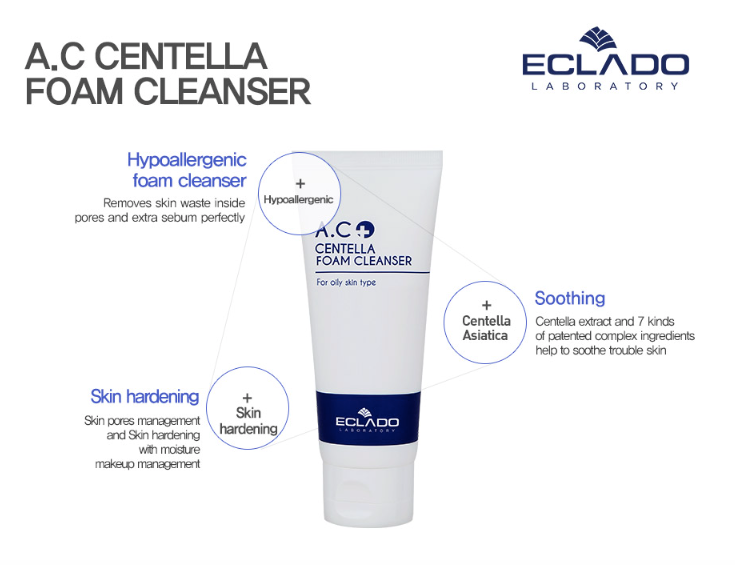 ECLADO | A.C Centella Foam Cleanser