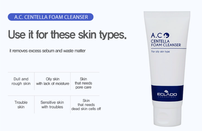 ECLADO | A.C Centella Foam Cleanser