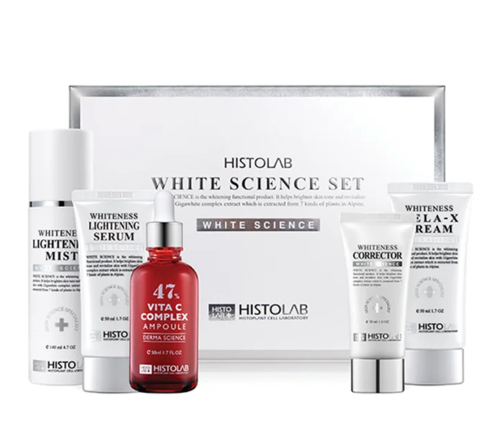 HISTOLAB  | White Science 5 Set - Mist, Serum, Cream, Corrector, Vita C Complex Ampoule 47