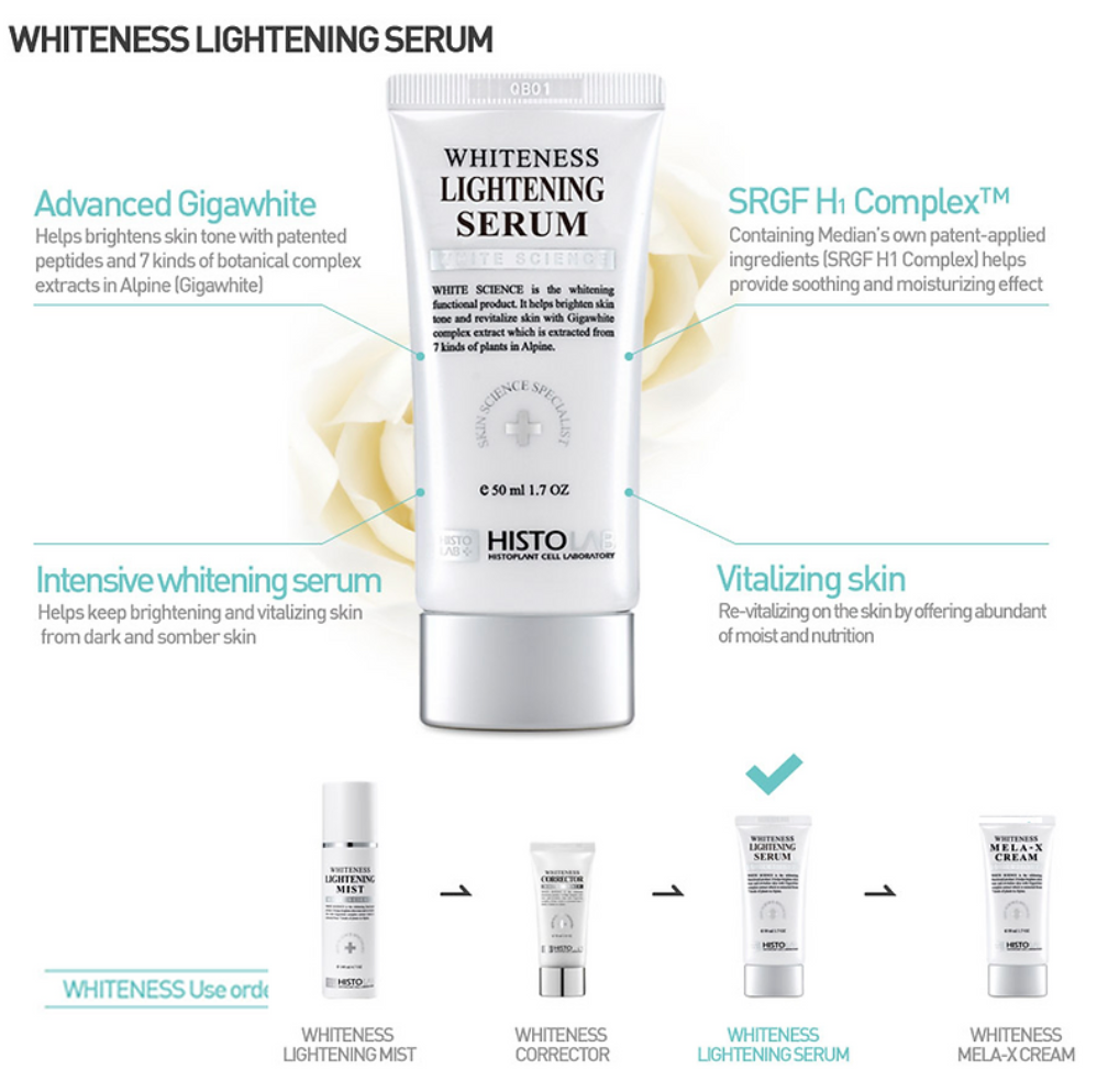 HISTOLAB  | White Science 5 Set - Mist, Serum, Cream, Corrector, Vita C Complex Ampoule 47