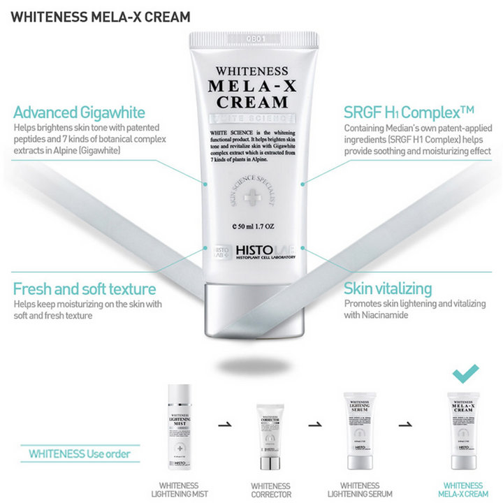 HISTOLAB  | White Science 5 Set - Mist, Serum, Cream, Corrector, Vita C Complex Ampoule 47